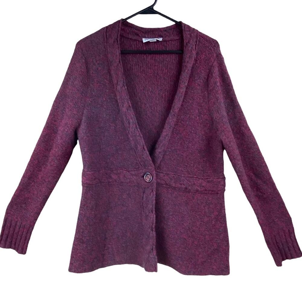 Pendleton Womens One Button Cardigan Size L Petite